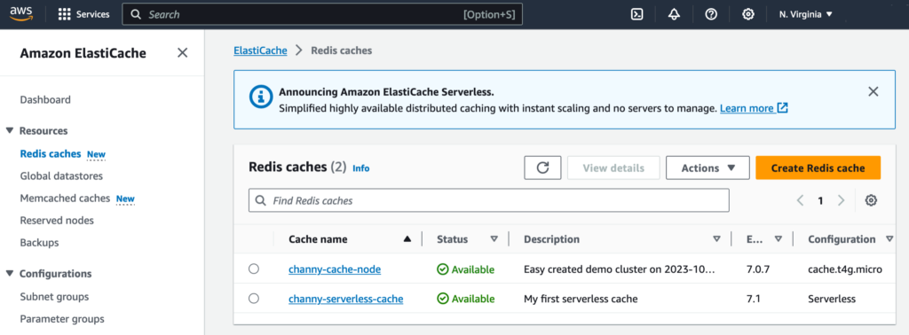 ElastiCache Serverless