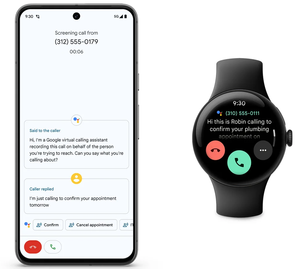 AI on-device in Pixel 8 Pro with Gemini Nano Pixel 8 Pixel Watch 2.width 1000.format webp Gemini nano Feature