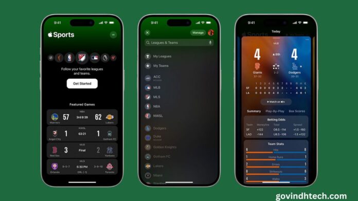 Apple Sports App