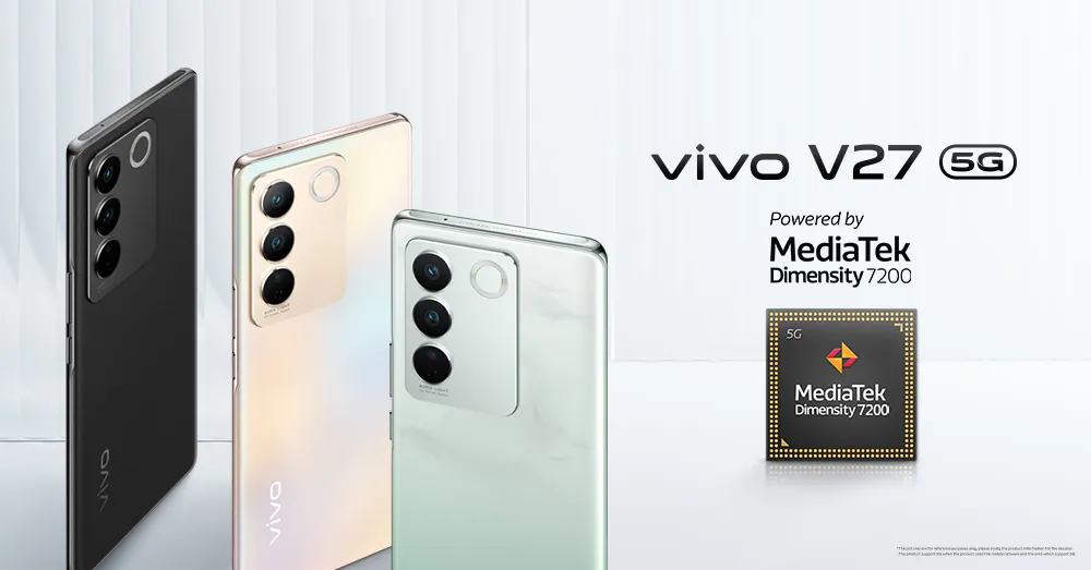 Vivo V27 powered by MediaTek Dimensity 7200
