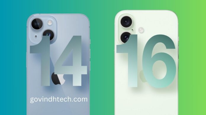 iPhone 14 vs16