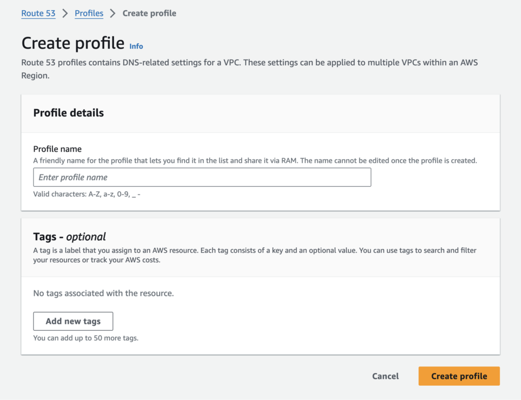 Amazon Route 53 Advanced Features for Global Traffic image 55 How to create Route 53 Profiles