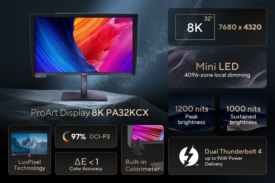 ProArt Display 8K by ASUS PA32KCX ProArt Display 8K ASUS PA32KCX