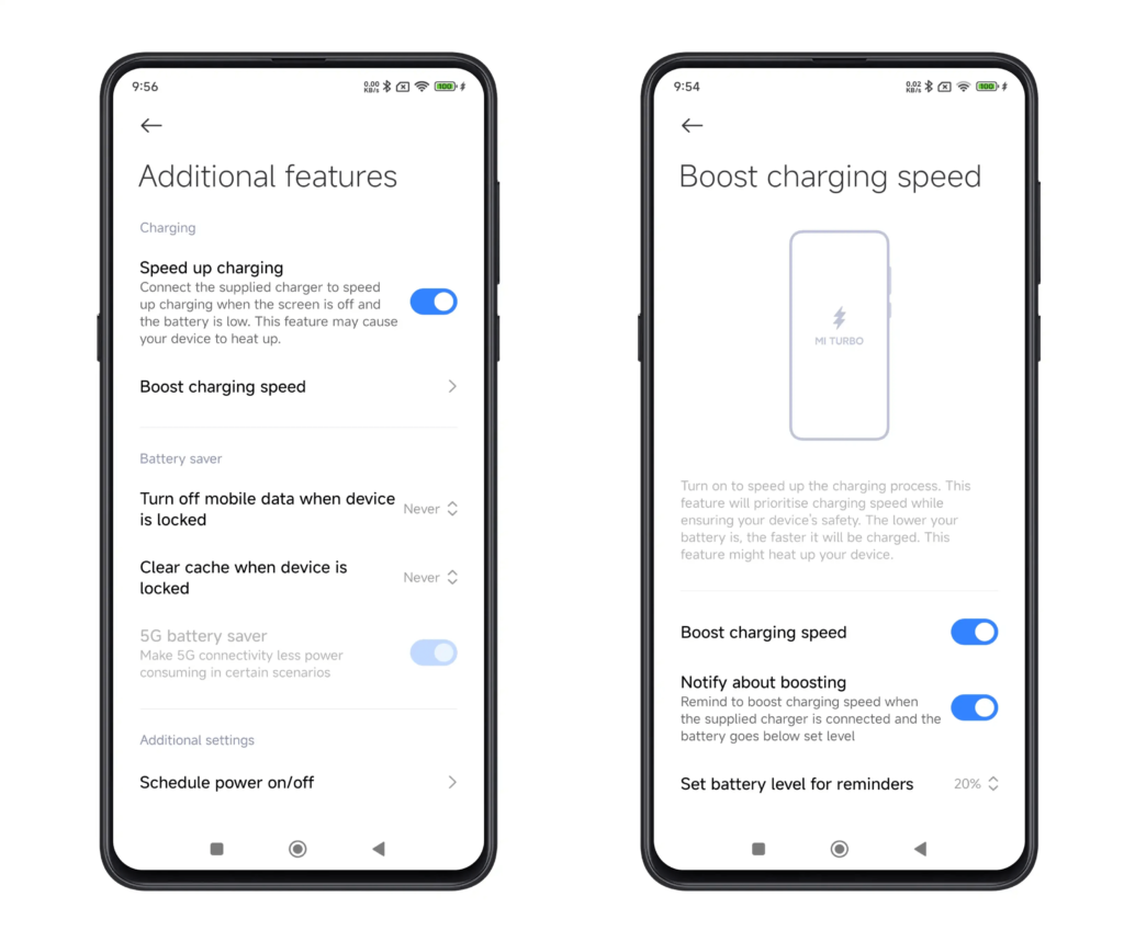Allow Fast Charging Allow Fast Charging