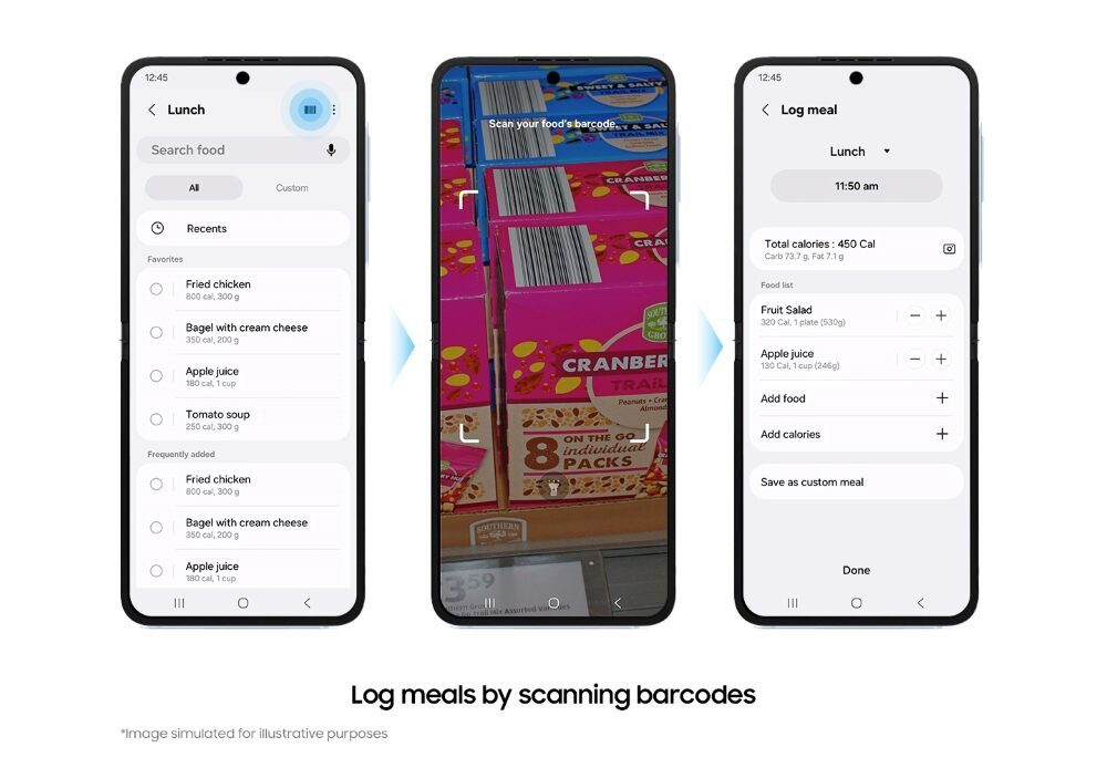 Samsung Barcode Scanning