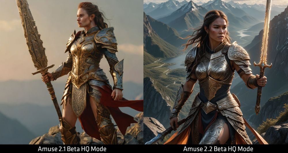 Amuse 2.2 Beta's new HQ model 