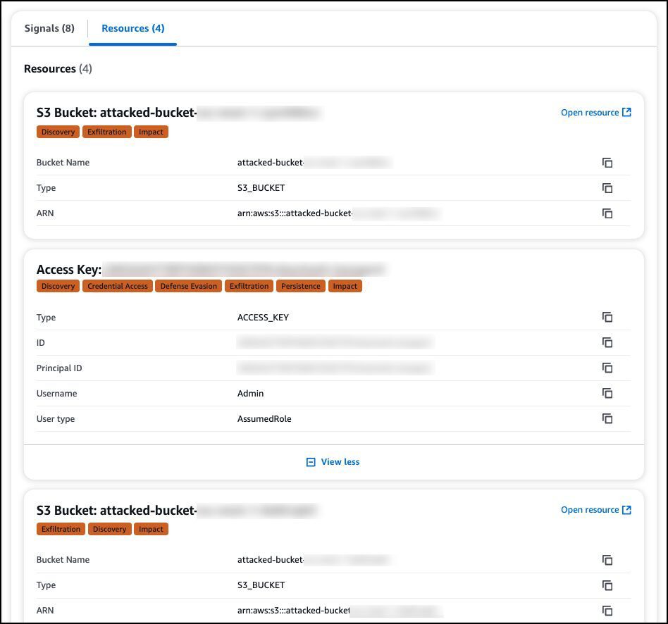 Accessing the Resources tab.