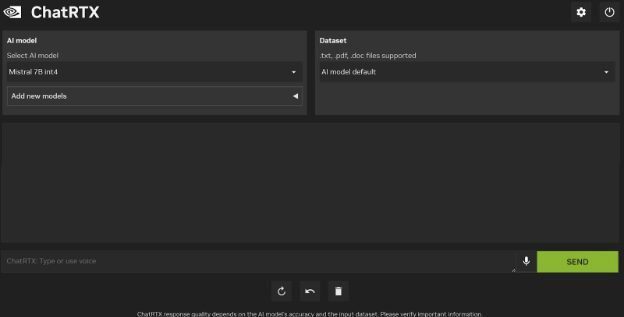 ChatRTX use without a dataset ChatRTX use without a dataset