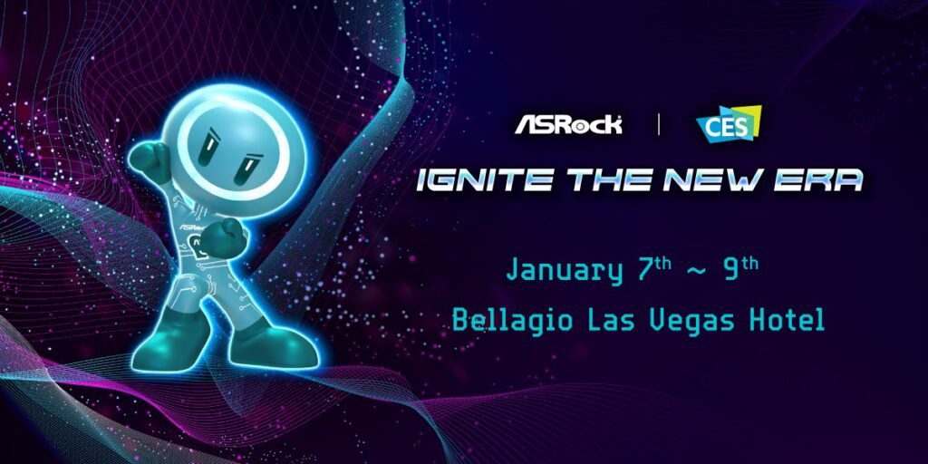 ASROCK CES 2025 exhibit