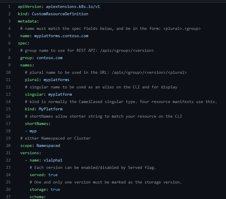 The YAML file to GitHub and used the link 