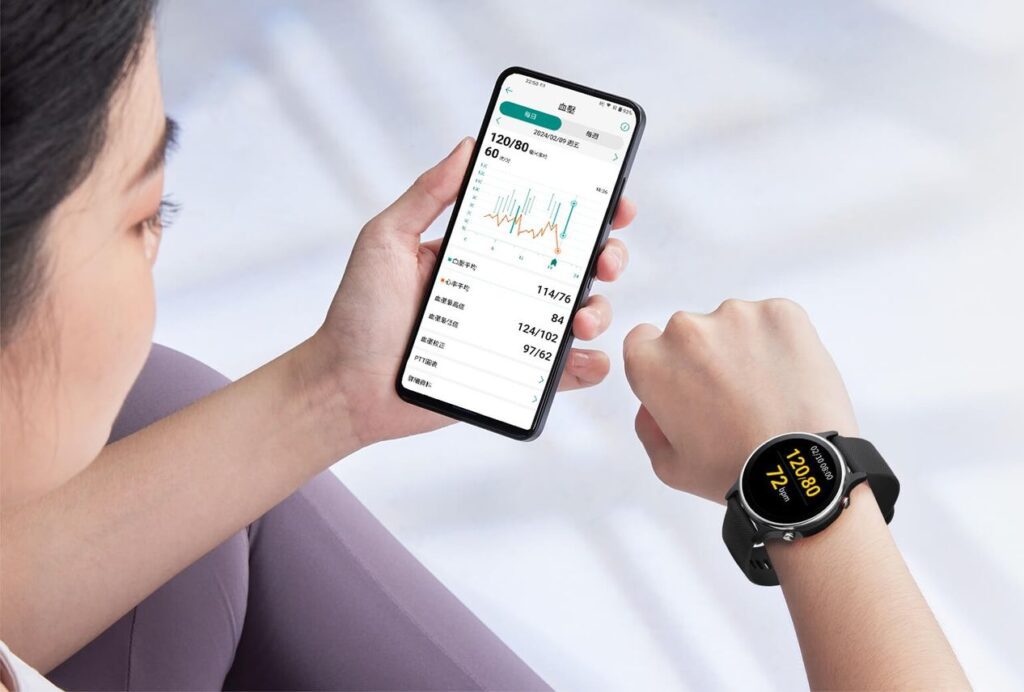 Its ECG application software and blood pressure application