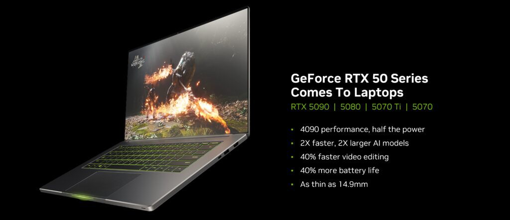 GeForce RTX 50 Series laptops