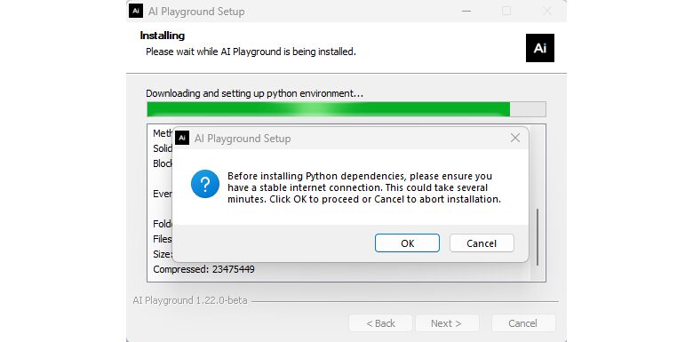 installing Intel AI Playground, two setup steps Installing Intel AI Playground, two setup steps