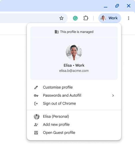Managed Browser Profile