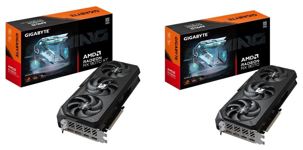 GIGABYTE Radeon RX 9070 XT and Radeon RX 9070