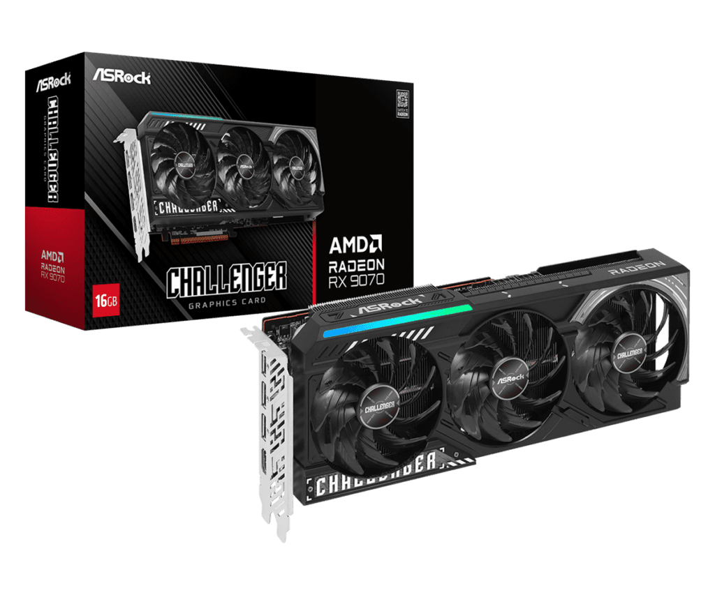 ASRock Radeon RX 9070 Challenger 16GB Graphics Card