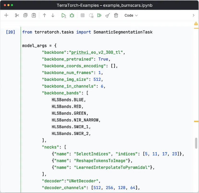 Low code using TerraTorch components Low code using TerraTorch components