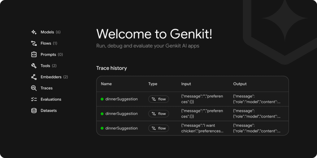 Genkit helps you build AI-powered features
