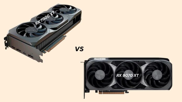 RX 9070 XT vs RX 7900 XT
