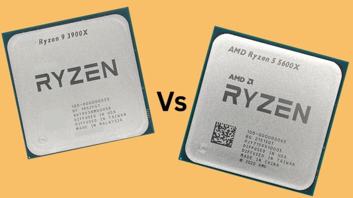 AMD Ryzen 9 3900x vs Ryzen 5 5600x
